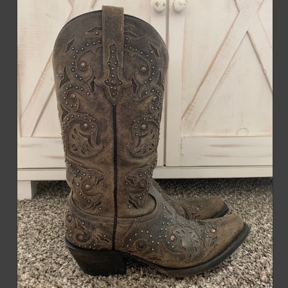 Discontinued Lucchese Women’s Rustic Grey Boots